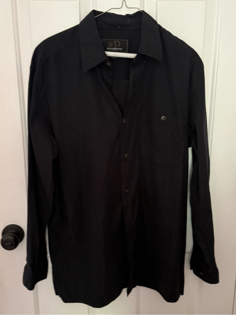 American Vintage Black Long Sleeve Button-Down Shirt